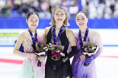 坂本花織が優勝　2位は16歳・島田　3位は樋口　フィギュア全日本